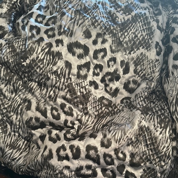 Dennis Basso Black Puffer Jacket with Hood - Picture 8 of 15